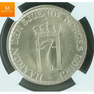 1 krone 1955 kvalitet 0, NGC MS65