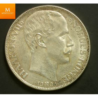 1 krone 1908 PP kvalitet 0/01