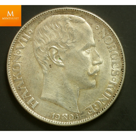 1 krone 1908 PP kvalitet 0/01