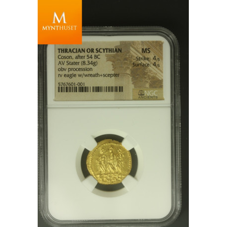 Coson, after 54 BC THRACIAN OR SCYTHIAN AV Stater