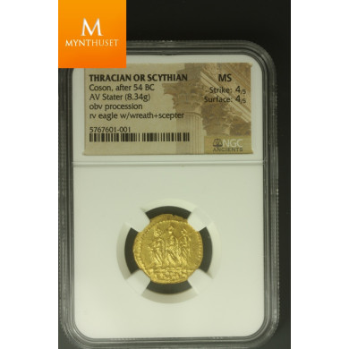 Coson, after 54 BC THRACIAN OR SCYTHIAN AV Stater