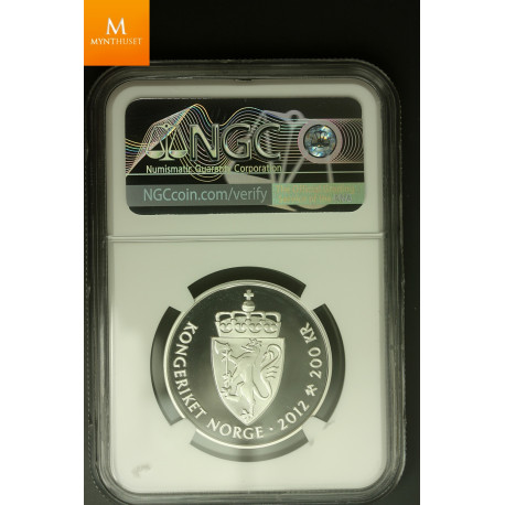 Norway silver 200 kroner 2012 NGC PF70 UCAM