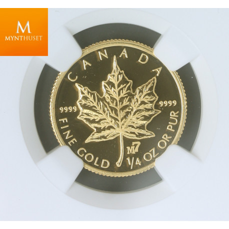 Canada 10 Dollar 2004 Maple Leaf M7 1/4 oz Gold