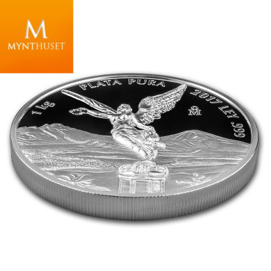 Mexico 1 kilo Silver Libertad 2017 High Relief Prooflike