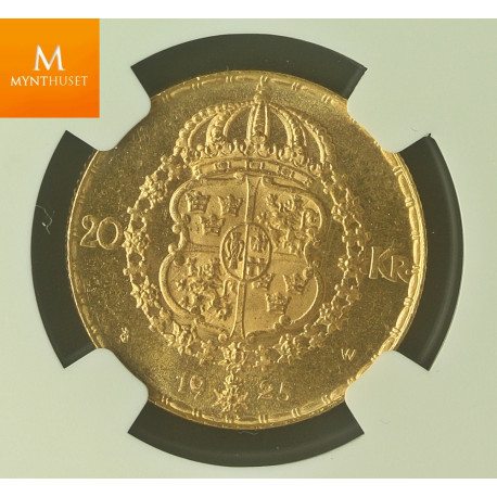 Sweden 20 kronor 1925 NGC MS63