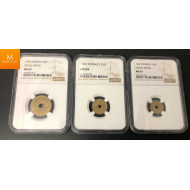 Londonsettet komplett, 50, 25 og 10 øre