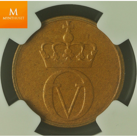 Norway: 2 øre 1968 kvalitet 0 , NGC MS64 BN