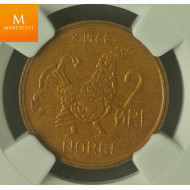 Norway: 2 øre 1968 kvalitet 0 , NGC MS64 BN