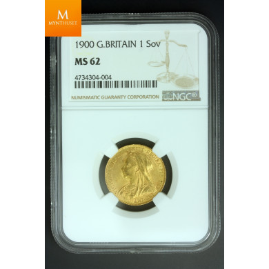 UK Sovereign 1900 NGC MS62