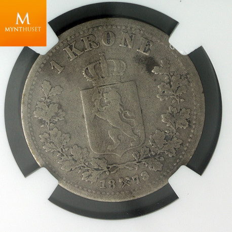 1 krone 1878 kvalitet 1- , NGC graded good 6