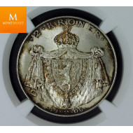 Norway 2 kroner 1906 kvalitet 0 , NGC MS67