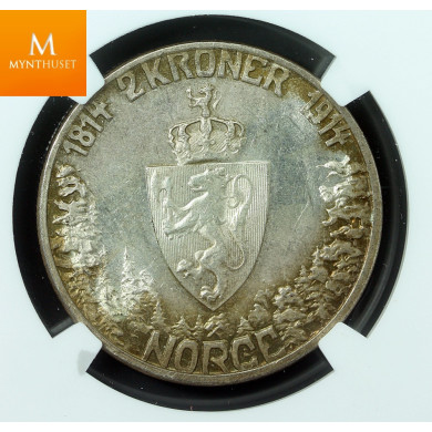 2 Kroner 1904 Mor Norge kvalitet 0/01 , NGC MS3