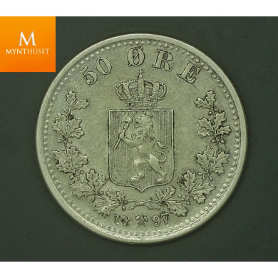 50 øre 1897 kvalitet pen 01