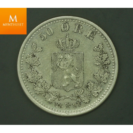 50 øre 1897 kvalitet pen 01