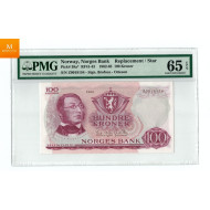 100 kroner 1962 Z kvalitet 0 , PMG MS65EPQ erstatning seddel