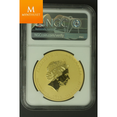2010 Australia 2 oz Gull Lunar Series 2 Year of the Tiger NGC MS70
