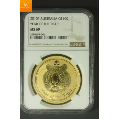 Lunar series II. 100 Dollar 2010 P Year of the Tiger