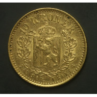 10 kroner 1877 kvalitet 1++