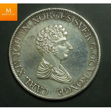 1 Speciedaler 1835 kvalitet 0/01 EX Oslo Myntgalleri , mynt med god histrikk