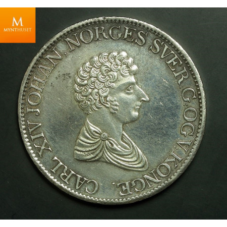 1 Speciedaler 1835 kvalitet 0/01 EX Oslo Myntgalleri , mynt med god histrikk