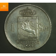 1 Speciedaler 1835 kvalitet 0/01 EX Oslo Myntgalleri , mynt med god histrikk