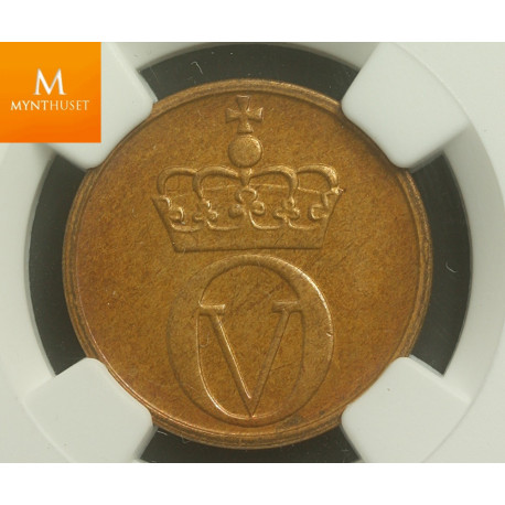 Meget vakker 2 øre 1968 kvalitet 0 , NGC MS65