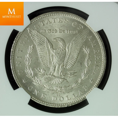 Morgan dollar 1884 Carson City kvalitet 0/01, NGC MS63