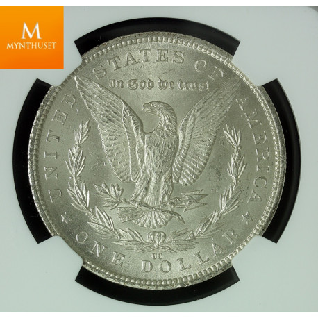 Morgan dollar 1884 Carson City kvalitet 0/01, NGC MS63