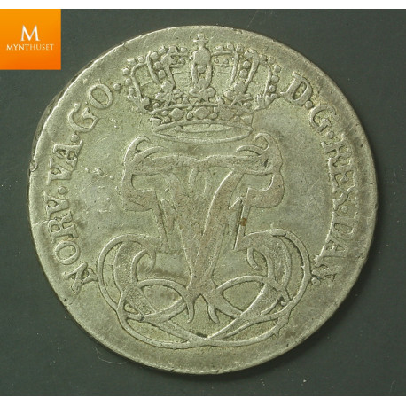 24 skilling 1756 NM12 kvalitet 1+ EX Oslo Mynthandel