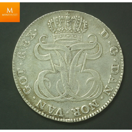 24 skilling 1765 S.5 kvalitet 1+/01 EX Oslo Myntgalleri