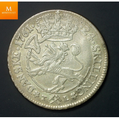 24 skilling 1761 NM17 kvalitet 1+ Ex Christiania