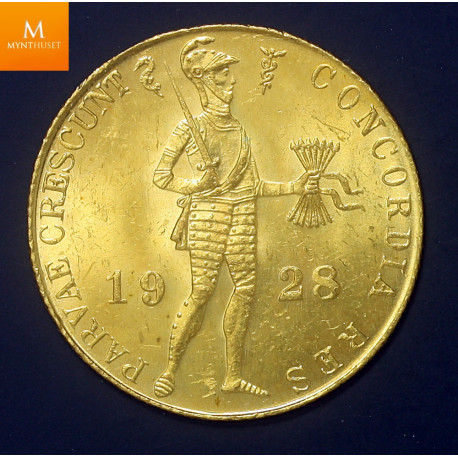 Nederland 1 Ducat 1928 Utrecht kvalitet 0/01