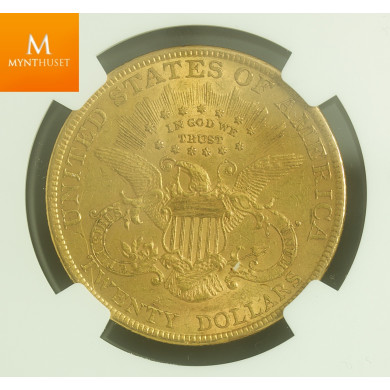 USA 20 dollar 1890 kvalitet 01, NGC AU53
