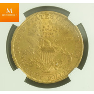 USA 20 dollar 1890 kvalitet 01, NGC AU53
