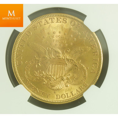 USA 20 Dollar 1899 S kvalitet 0/01 , NGC MS63