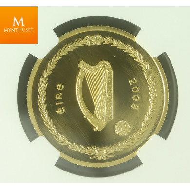 Ireland gull 100 Euro 2008 15,55 gram 999 Polaråret kvalitet Proof , NGC PF70 UCAM