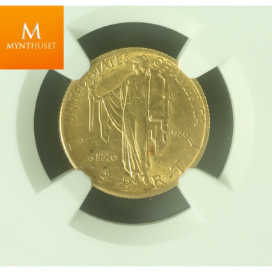 USA gull 2,5 Dollar Sesquicentennial 1926 kvalitet 01, NGC AU55