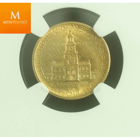 USA gull 2,5 Dollar Sesquicentennial 1926 kvalitet 01, NGC AU55