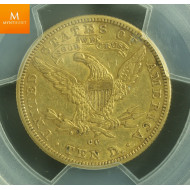 USA 10 Dollar 1892 Carson City Kvalitet 1+ , PCGS XF45