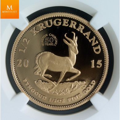 Sør Afrika 1/2 Krugerrand 2015 Winston Churchill Kvalitet: Proof, NGC PF70 UCAM