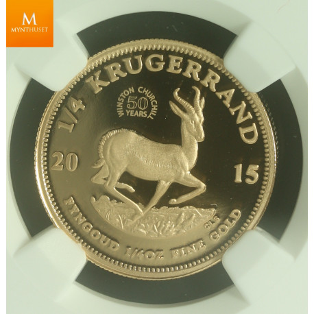 Sør Afrika 1/4 Krugerrand 2015 Winston Churchill Kvalitet: Proof, NGC PF70 UCAM