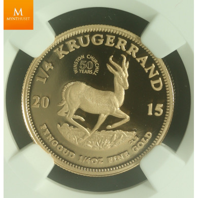 Sør Afrika 1/4 Krugerrand 2015 Winston Churchill Kvalitet: Proof, NGC PF70 UCAM