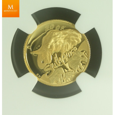 2008 Sør Afrika gull 10 Rand kvalitet proof, NGC PF70 UCAM