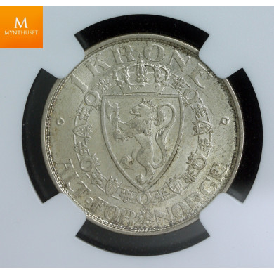 1 krone 1912 kvalitet 0 , NGC MS64 EX Oslo Mynthandel