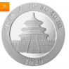 Kina 2020 10 Yuan Panda kvalitet BU i kapsel 30 gram 999 sølv