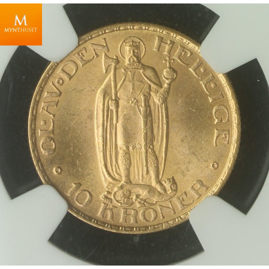 10 krone 1910 kvalitet god 01, NGC MS63