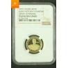 Sierra Leone gull 100 dollar 1997 med diamant, kvalitet proof, NGC PF69