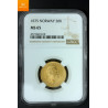 20 kroner 1875 kvalitet 0/01, NGC MS65