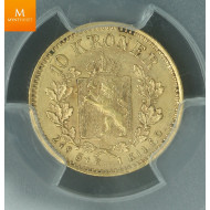 10 kroner 1902 kvalitet 1+/01, NGC AU58