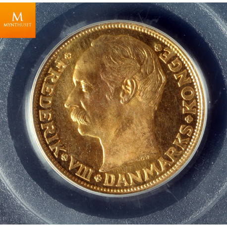 Denmark 20 kroner gull 1912 kvalitet sterkt 0/01, PCGS MS66